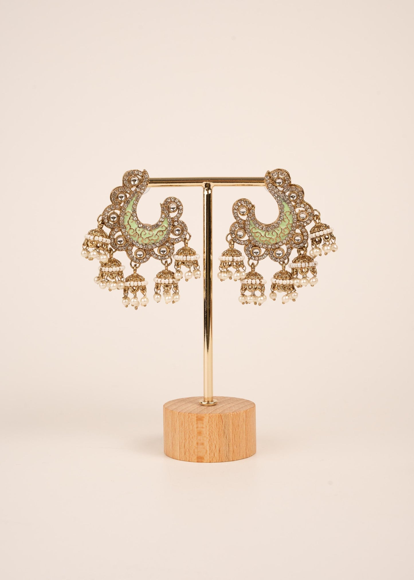Premium Antique Chandbali Earrings/ Statement Chandbali Earrings/ Chandbali Earrings Set/ Indian Jewelry/ Gift set for her/ Trendy Chandbali (etsy image id: 7912977905)