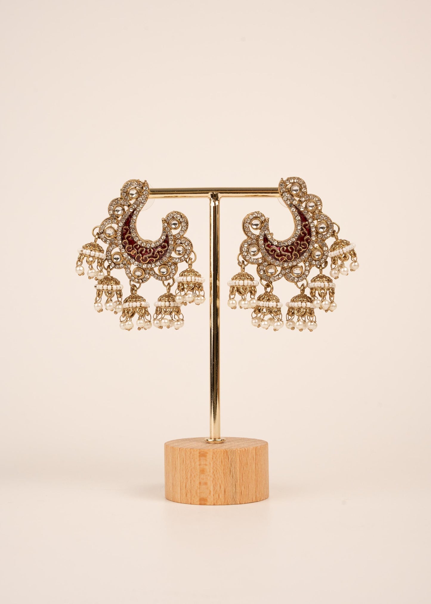 Premium Antique Chandbali Earrings/ Statement Chandbali Earrings/ Chandbali Earrings Set/ Indian Jewelry/ Gift set for her/ Trendy Chandbali (etsy image id: 7912978069)