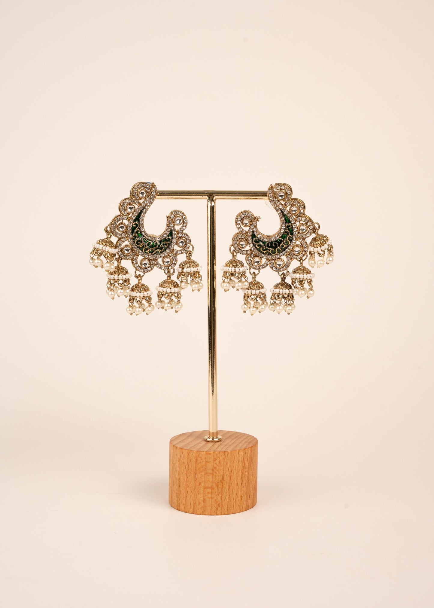 Premium Antique Chandbali Earrings/ Statement Chandbali Earrings/ Chandbali Earrings Set/ Indian Jewelry/ Gift set for her/ Trendy Chandbali (etsy image id: 7912978091)