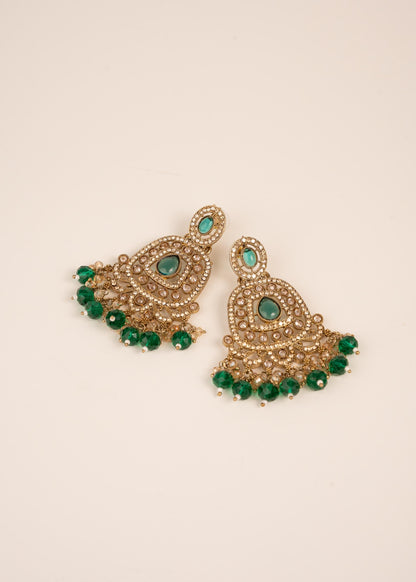 Premium Antique Earrings/ Antique Gold Earrings/ Polki Earrings/ Statemnet Earrings/ Traditional Earrings/ Indian Wedding Jewelry (etsy image id: 7913000805)