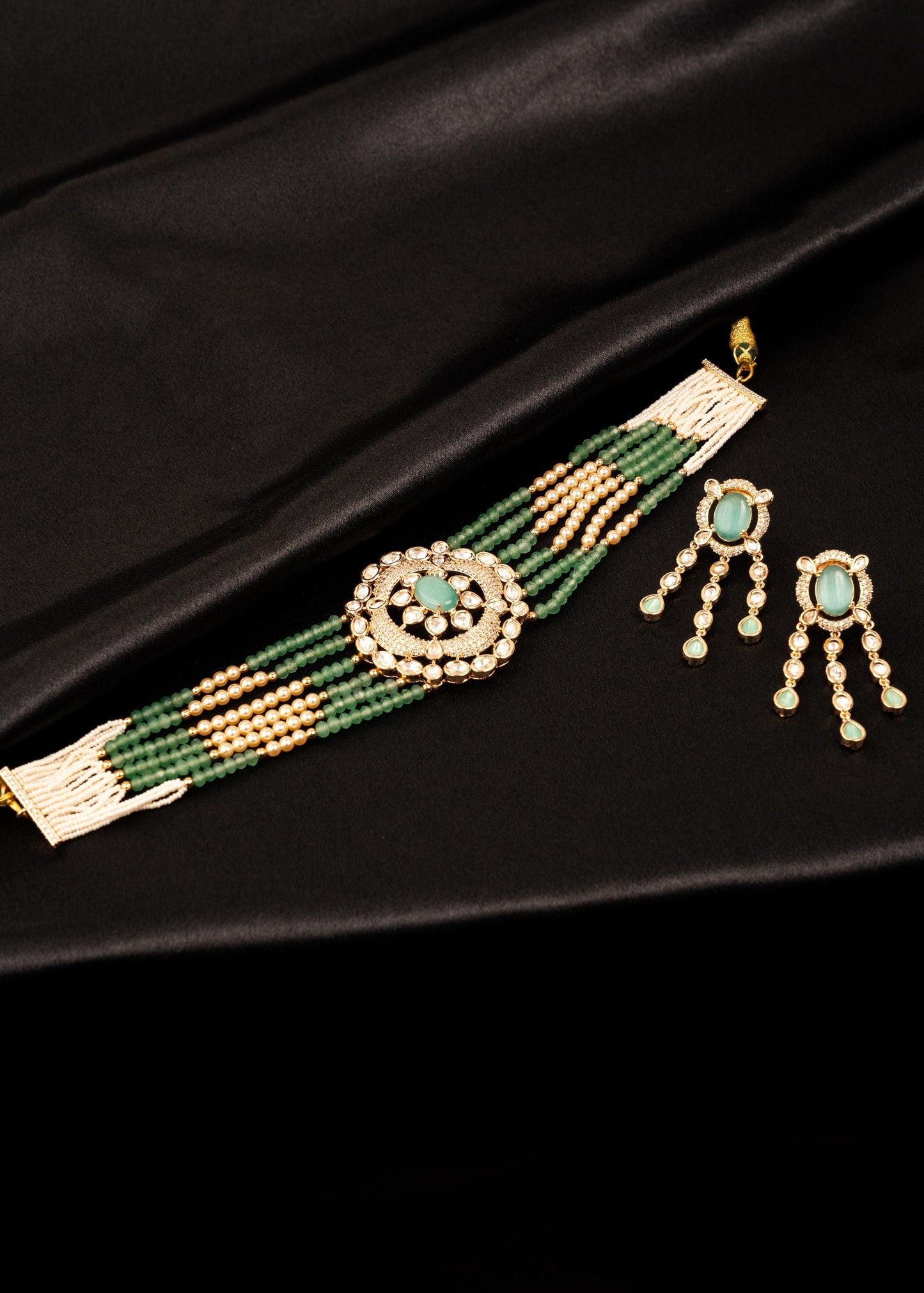 Premium Kundan Meenakari Necklace Set/ Bridal Kundan Necklace Set/ Indian Jewelry/ Saree Jewelry Set/ Designer Kundan Jewelry/ Bollywood (etsy image id: 7941005029)