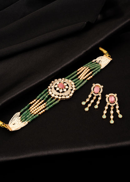 Premium Kundan Meenakari Necklace Set/ Bridal Kundan Necklace Set/ Indian Jewelry/ Saree Jewelry Set/ Designer Kundan Jewelry/ Bollywood (etsy image id: 7941005031)