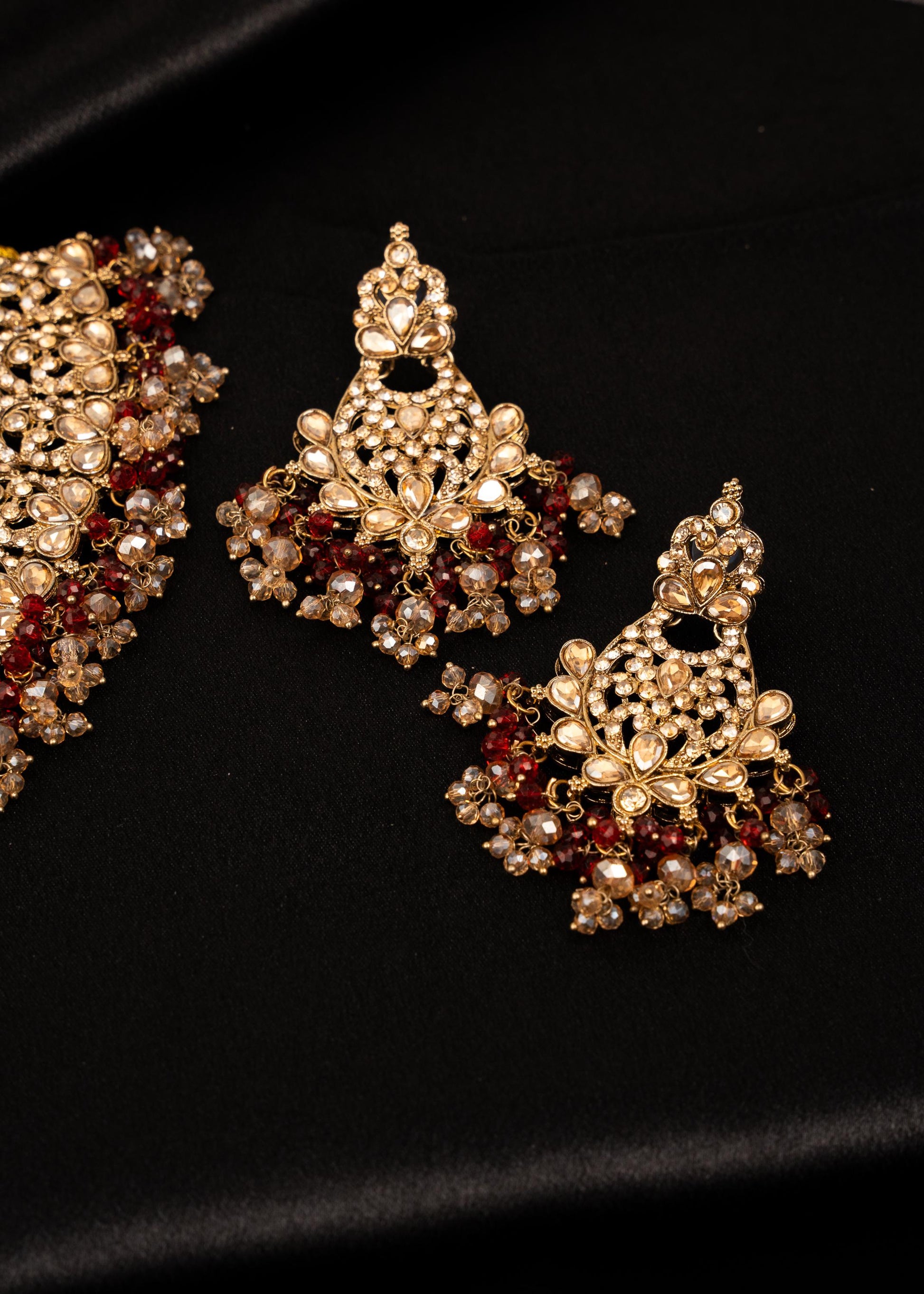 Antique Kundan Polki Necklace Set/ Indian Wedding Jewelry/ Statement Bridal Necklace/ Bollywood Jewellery/ Pakistani Jewelry/ Meenakari (etsy image id: 7941014419)