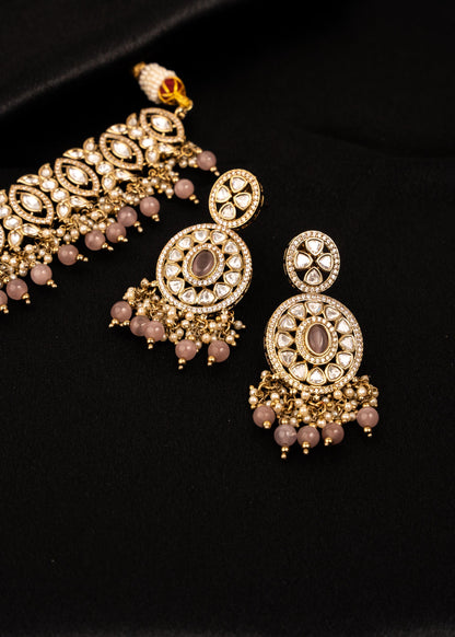 High Quality Antique Kundan Polki Necklace Set/ Pakistani Jewellery/ Antique Gold Necklace/ Heritage Jewelry/ Indian Wedding Jewelry (etsy image id: 7941021801)