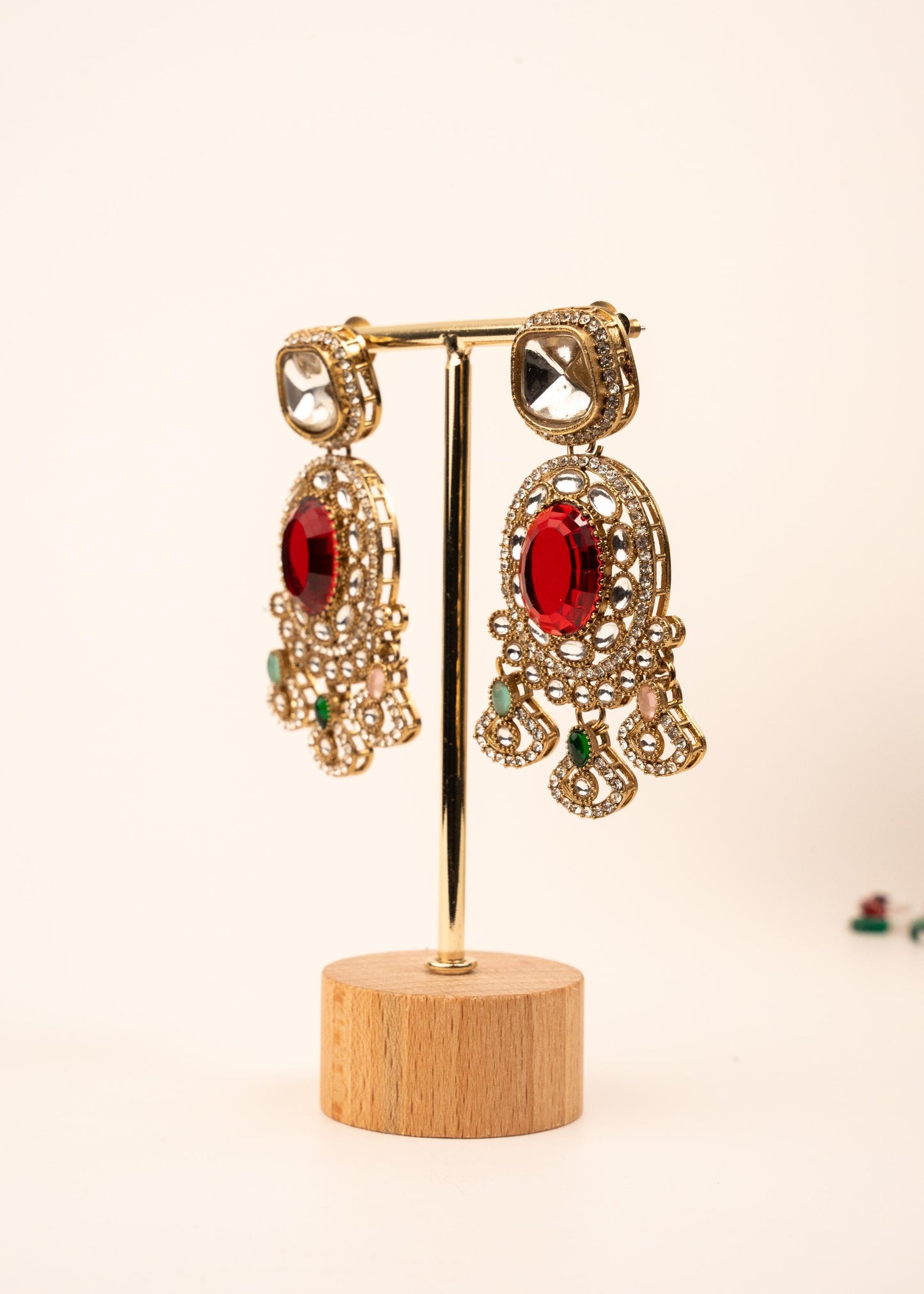 Premium Kundan Necklace Set/ Indian Bridal Jewelry/ Wedding Jewelry/ Traditional Indian Necklace Set/ Kundan statement necklace (etsy image id: 7941070015)