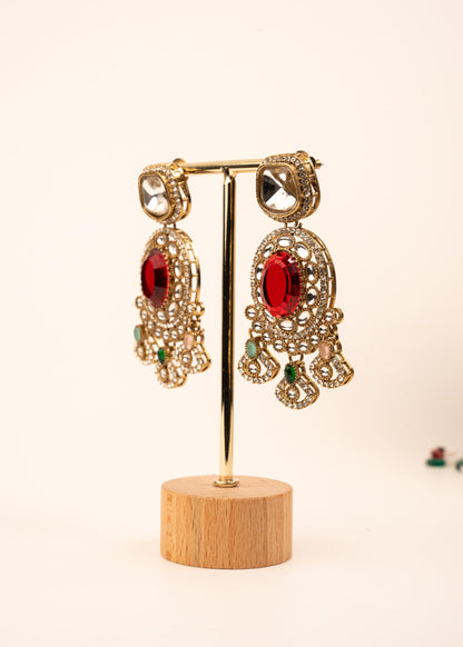 Premium Kundan Necklace Set/ Indian Bridal Jewelry/ Wedding Jewelry/ Traditional Indian Necklace Set/ Kundan statement necklace (etsy image id: 7941070015)