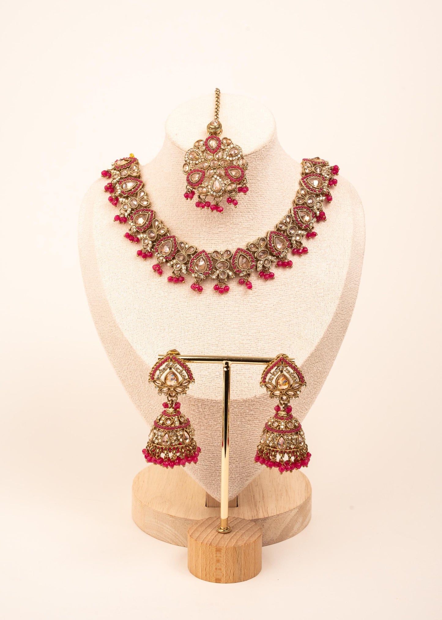 High Quallity Bridal Kundan Polki Nceklace Set/ Indian Statement Polki Set/ Pakistani Jewelry/ Bridal Choker Necklace Set/ Emerald (etsy image id: 7941073209)