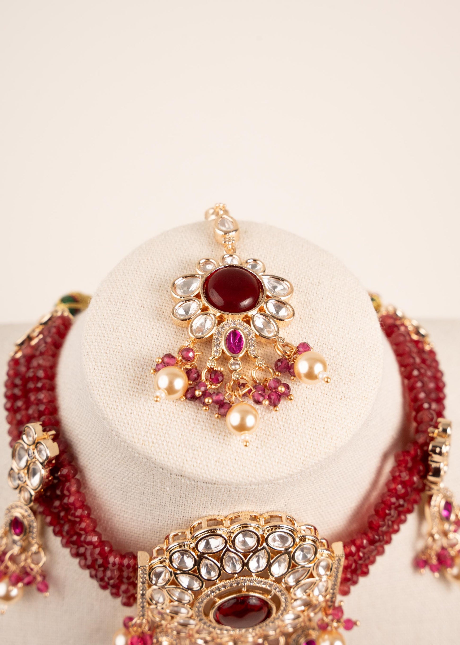 Royal Kundan Choker Necklace Set/ Indian Jewelry/ Bridal Jewelry Set/ Pakistani Jewelry/ Imitation Kundan Choker Necklace Set/ Bollywood (etsy image id: 7944534309)