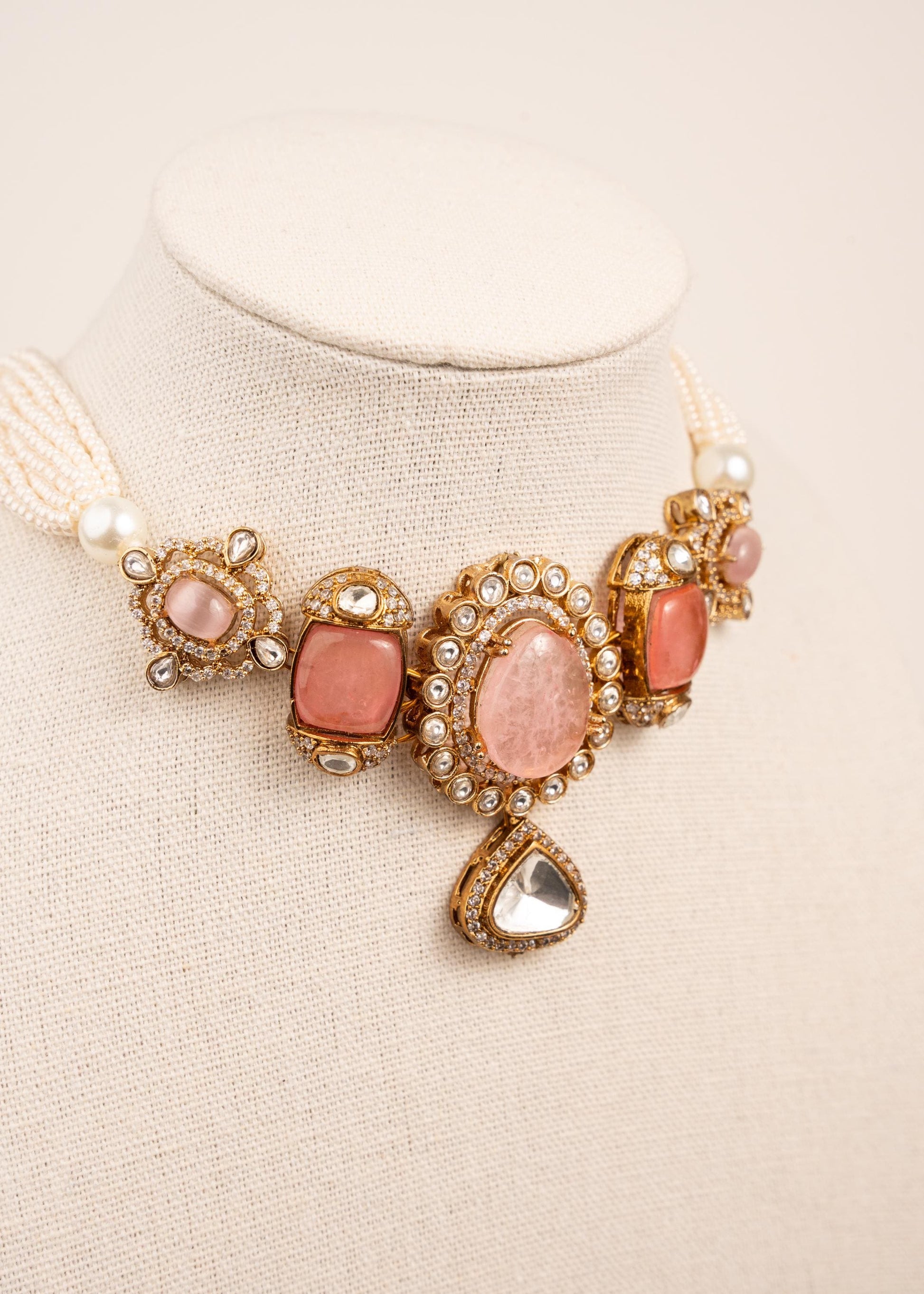 Premium Kundan Choker Necklace Set/ Bridal Kundan Jewelry Set/ Statement Bridal Jewelry for Women/ Indian Wedding Necklace/ Traditional (etsy image id: 7944576345)