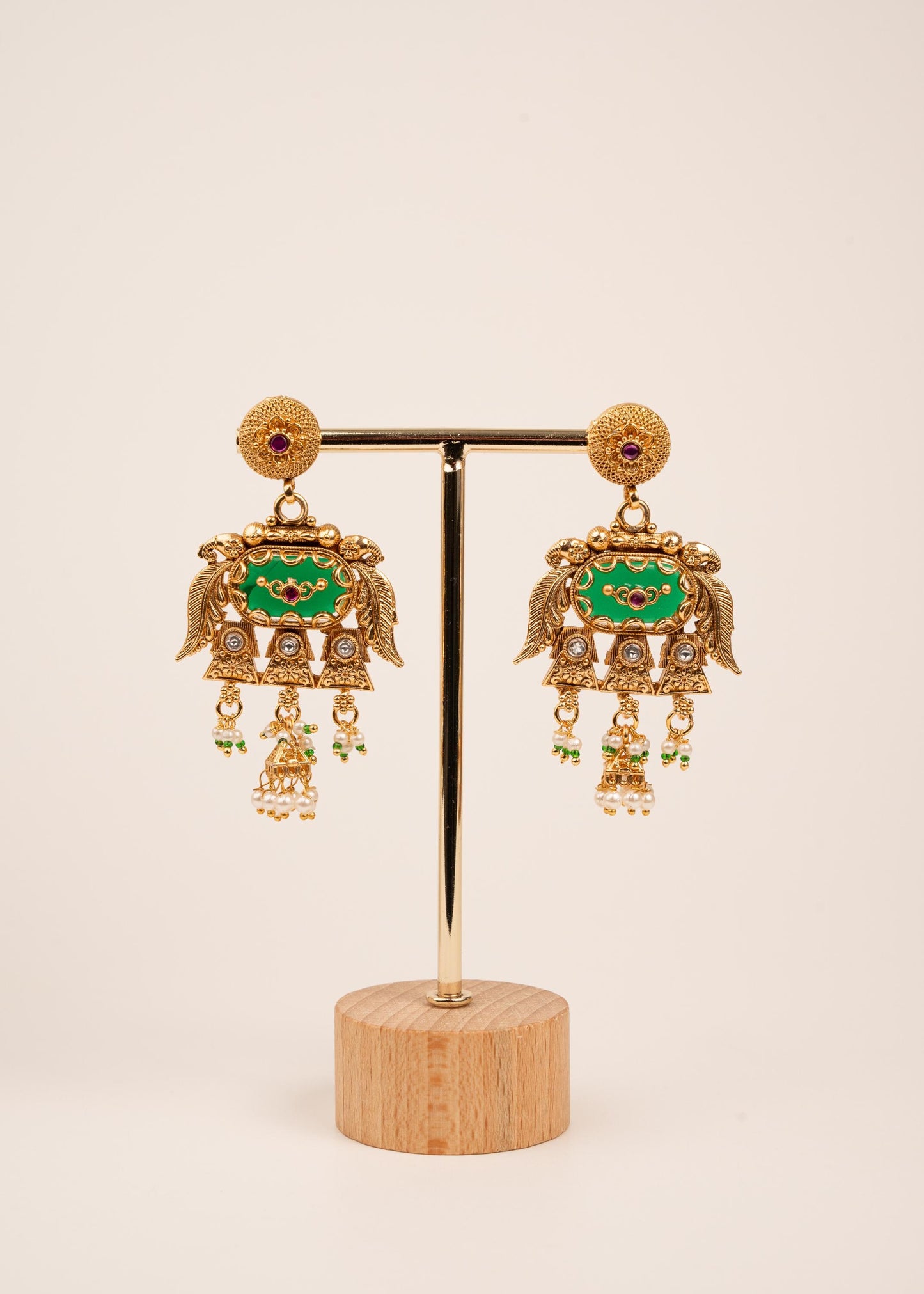 Long Heritage Meenakari Necklace Set/ Indian Bridal Necklace/ Gold Plated Jewelry/ Statement Jewellery/ Traditional Jewelry/ Raani Haar (etsy image id: 7944604379)