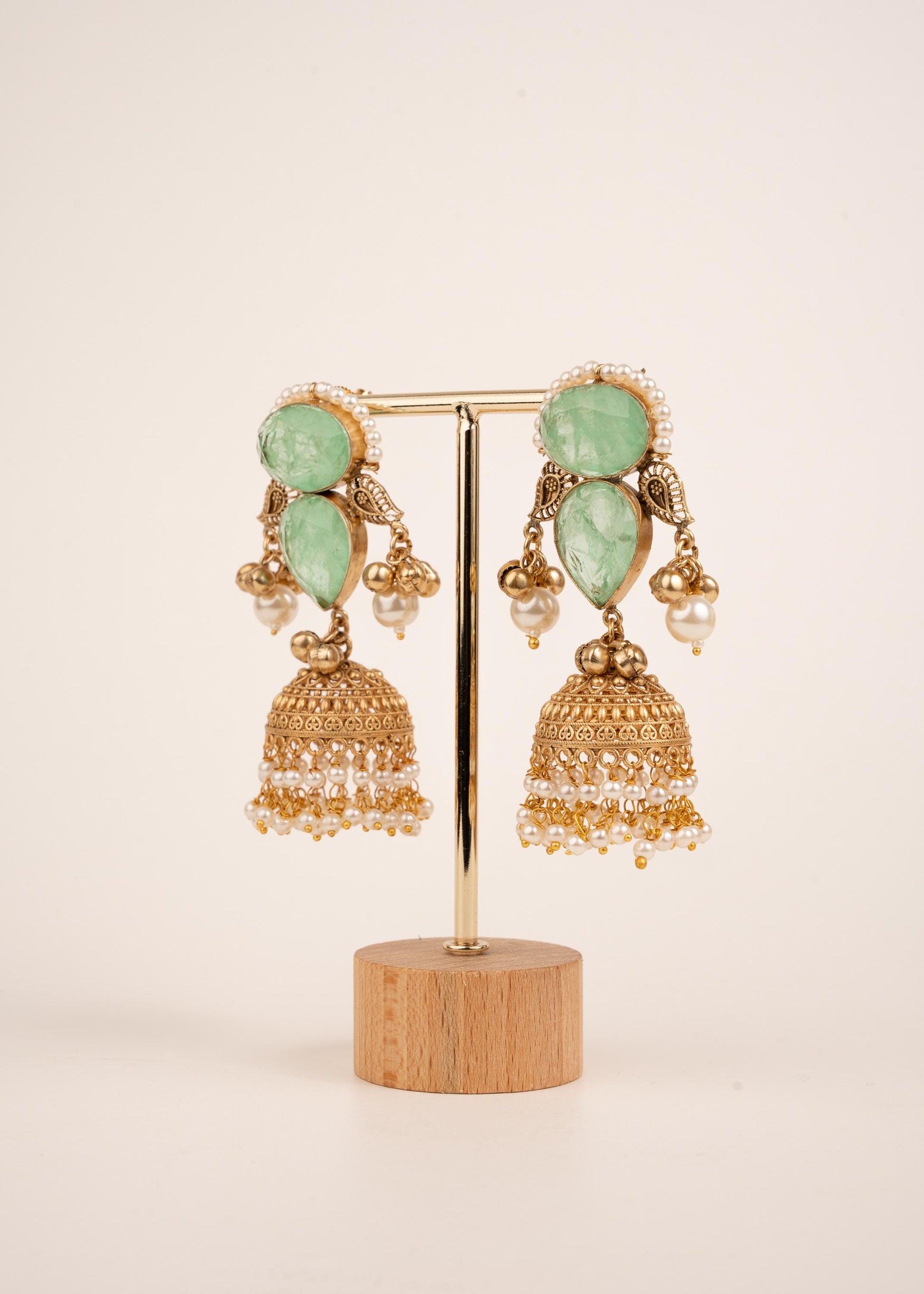 Premium Quality kundan Kashmiri Earrings/ Kashmiri Indian Jewelry/ Ghugroo Earrings/ Gold Plated Earrings/ Statement Earrings/ Jhumkas (etsy image id: 7974127006)
