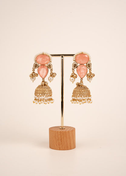 Premium Quality kundan Kashmiri Earrings/ Kashmiri Indian Jewelry/ Ghugroo Earrings/ Gold Plated Earrings/ Statement Earrings/ Jhumkas (etsy image id: 7974131718)