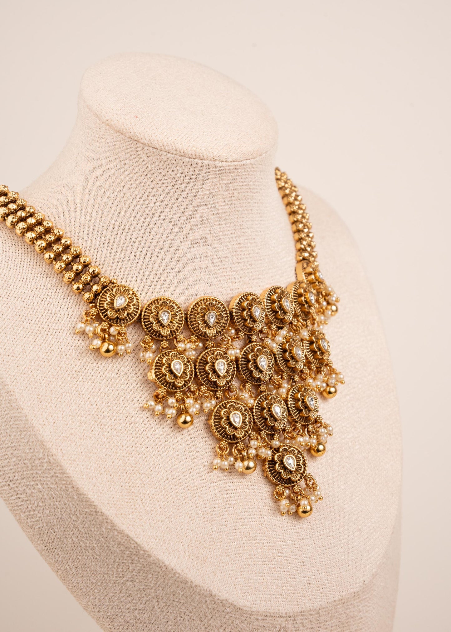 High Quality Gold Plated Kundan Necklace Set/ Indian Wedding Jewelry/ Traditional/ Multi/ Pakistani Jewelry/ Bridal Statement Necklace (etsy image id: 7974266132)