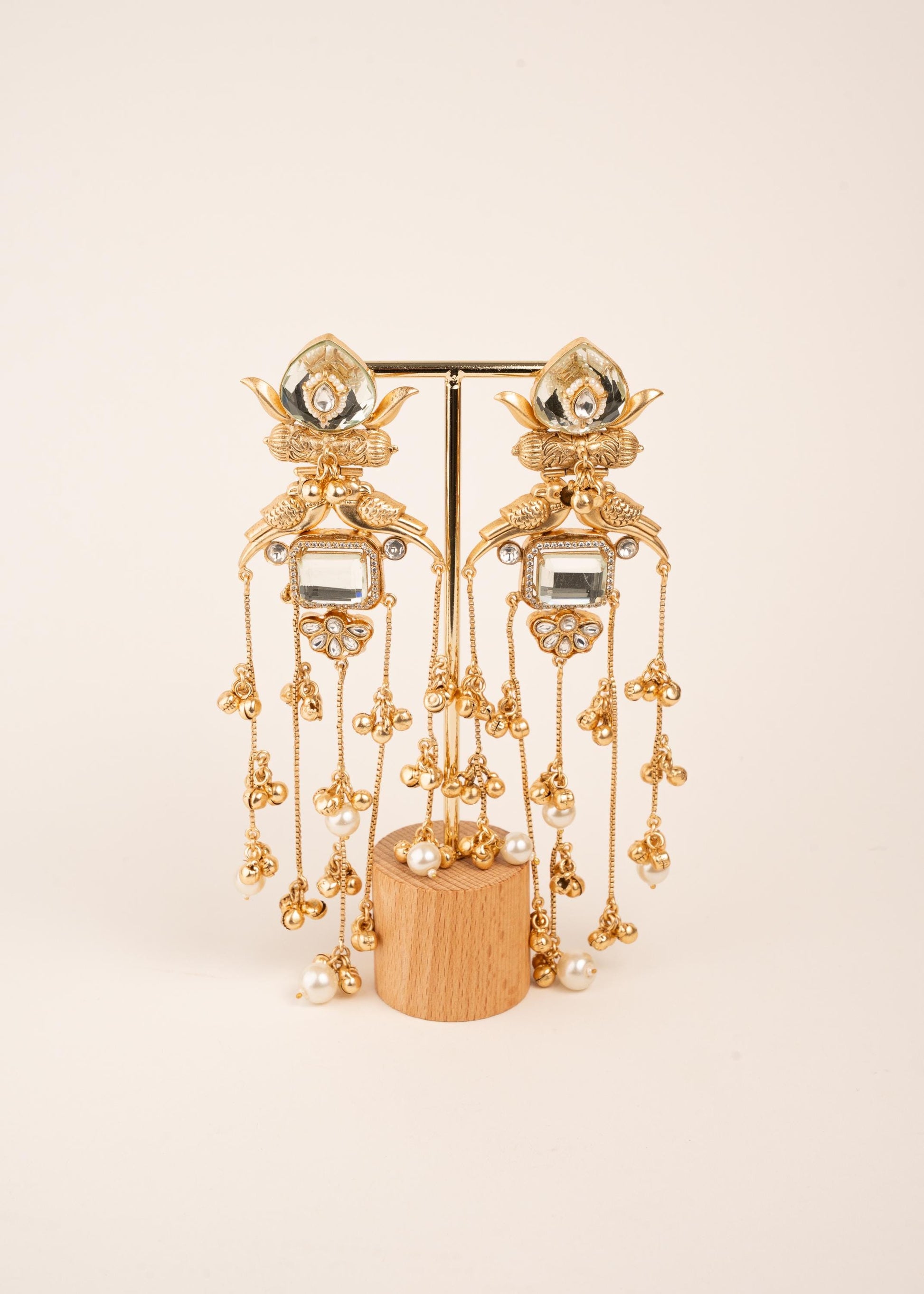 Viral Kashmiri Earrings/ Ghungroo Earrings/ Kashmiri Jhumkas/ Indian Jewelry/ Statement Earrings/ Long Kashmiri Earrings (etsy image id: 7995371308)