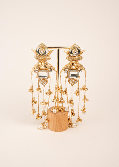Viral Kashmiri Earrings/ Ghungroo Earrings/ Kashmiri Jhumkas/ Indian Jewelry/ Statement Earrings/ Long Kashmiri Earrings (etsy image id: 7995371308)