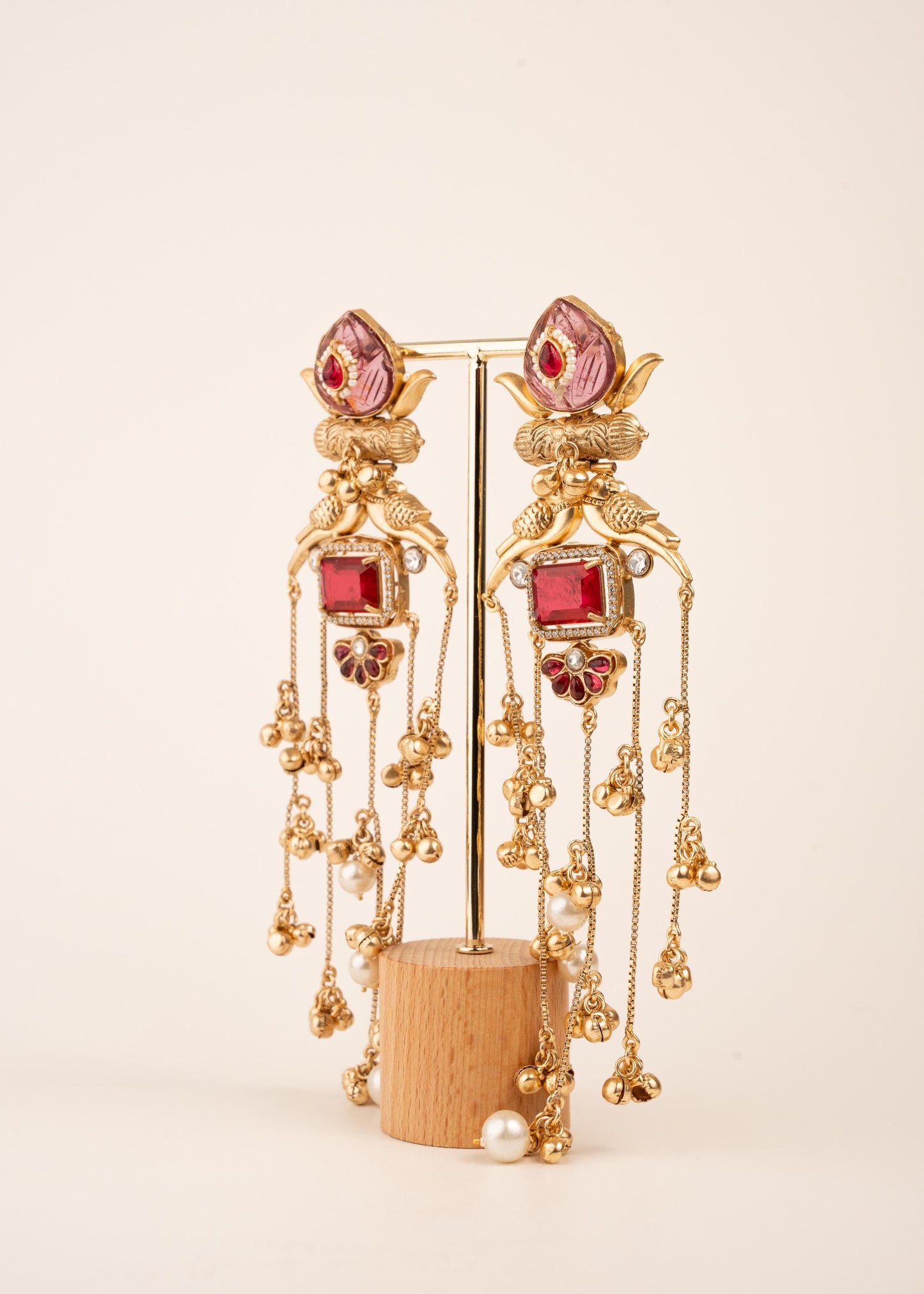 Viral Kashmiri Earrings/ Ghungroo Earrings/ Kashmiri Jhumkas/ Indian Jewelry/ Statement Earrings/ Long Kashmiri Earrings (etsy image id: 7995371786)