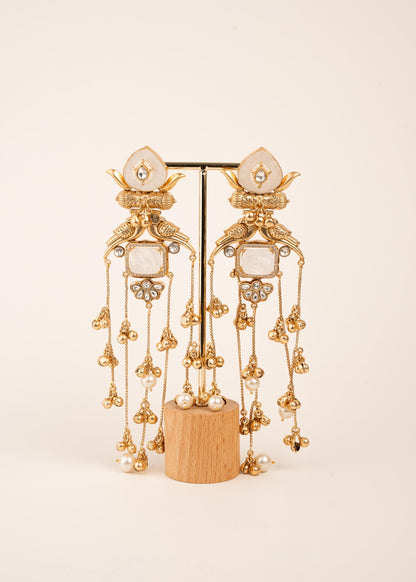 Viral Kashmiri Earrings/ Ghungroo Earrings/ Kashmiri Jhumkas/ Indian Jewelry/ Statement Earrings/ Long Kashmiri Earrings (etsy image id: 7995372190)