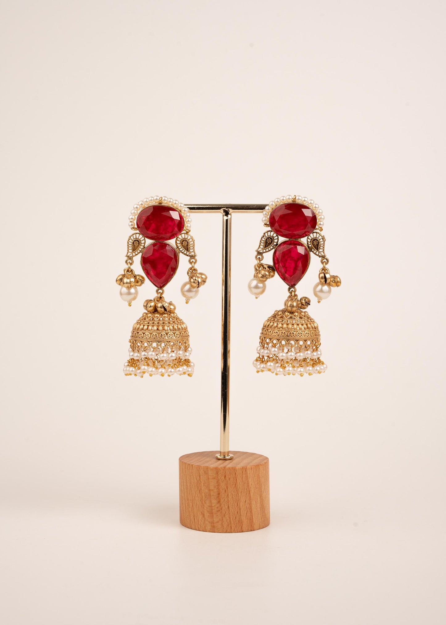 Premium Quality kundan Kashmiri Earrings/ Kashmiri Indian Jewelry/ Ghugroo Earrings/ Gold Plated Earrings/ Statement Earrings/ Jhumkas (etsy image id: 8022072249)