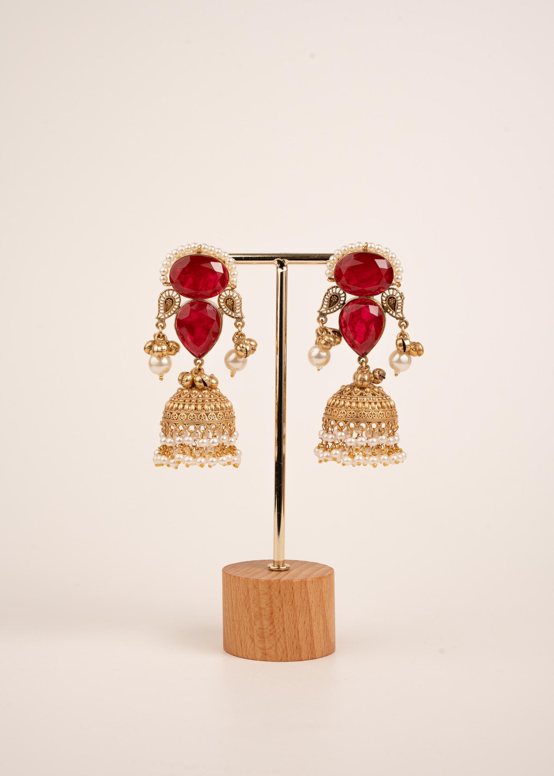 Premium Quality kundan Kashmiri Earrings/ Kashmiri Indian Jewelry/ Ghugroo Earrings/ Gold Plated Earrings/ Statement Earrings/ Jhumkas (etsy image id: 8022072249)