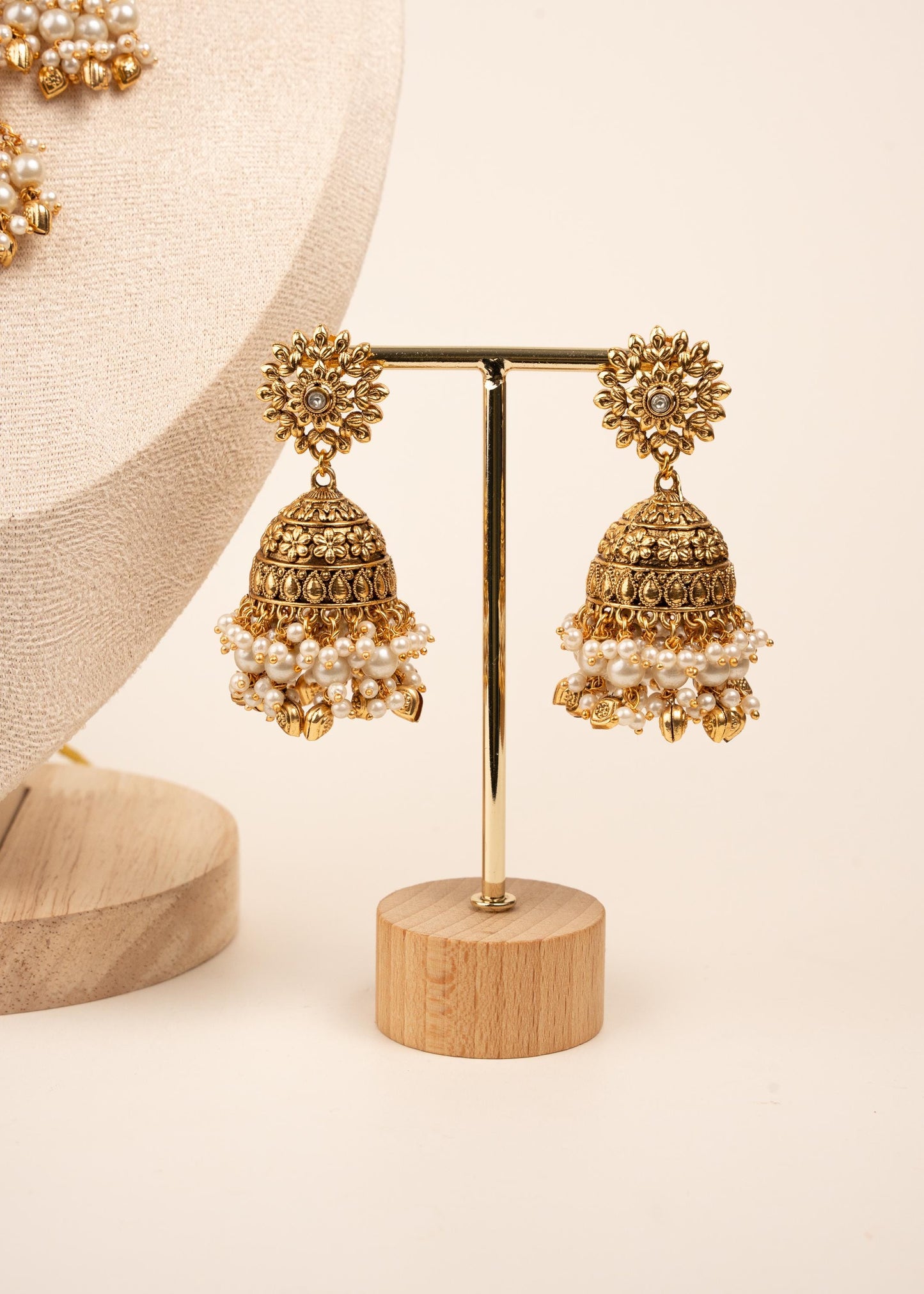 Viral Gold Plated Necklace Set with Maang Tikka/ Indian Jewelry/ Traditional Choker Necklace Set/ Pakistani Jewelry/ Statement Necklace