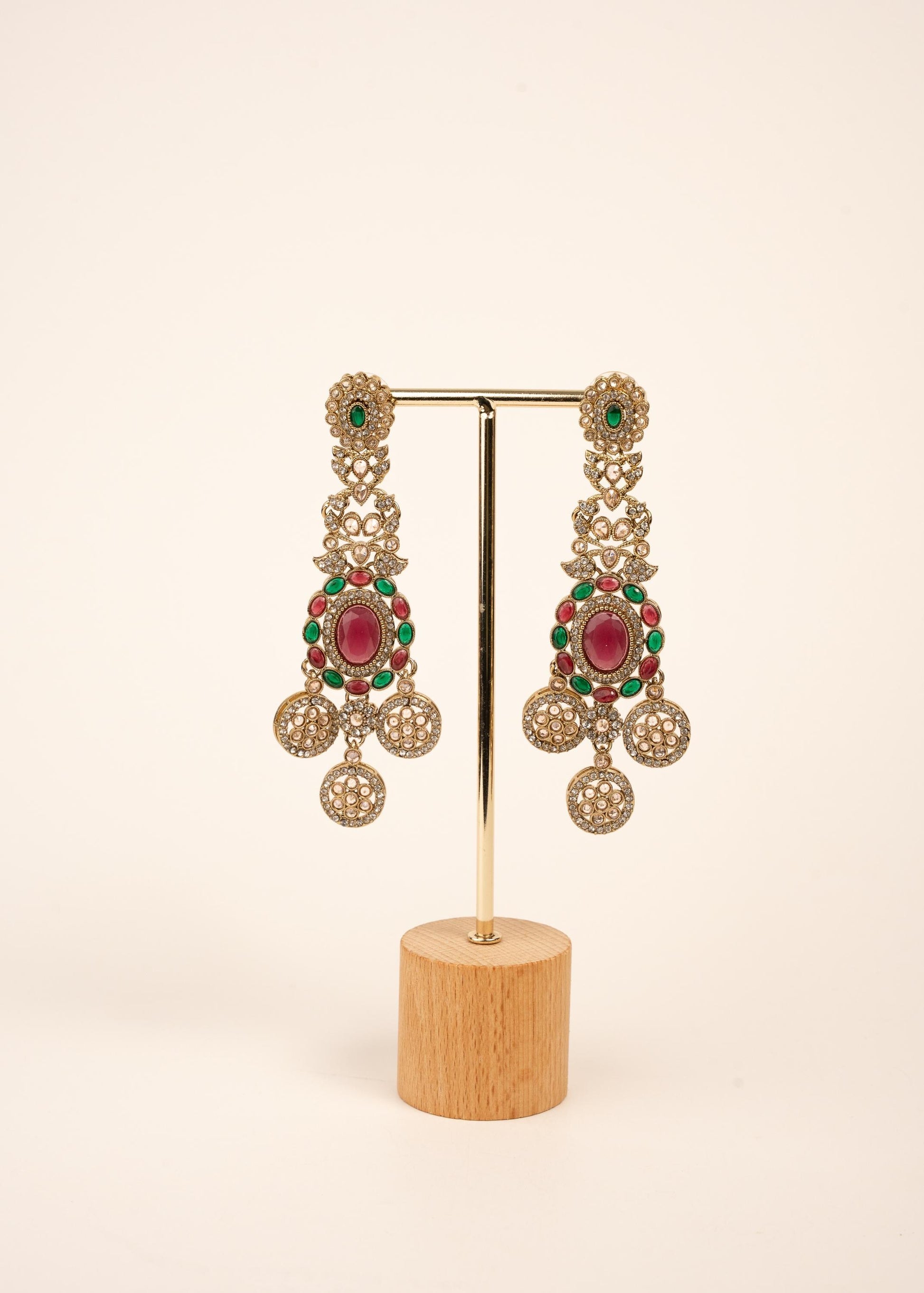 Royal Kundan Chandelier Earrings/ Maharani Style Chandelier Earrings/ Statement Earrings/ Oversized Wedding Earrings/ Traditional Earrings