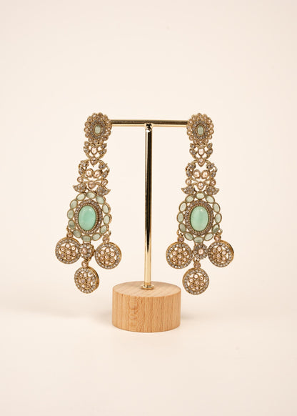 Royal Kundan Chandelier Earrings/ Maharani Style Chandelier Earrings/ Statement Earrings/ Oversized Wedding Earrings/ Traditional Earrings