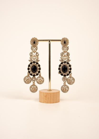 Royal Kundan Chandelier Earrings/ Maharani Style Chandelier Earrings/ Statement Earrings/ Oversized Wedding Earrings/ Traditional Earrings