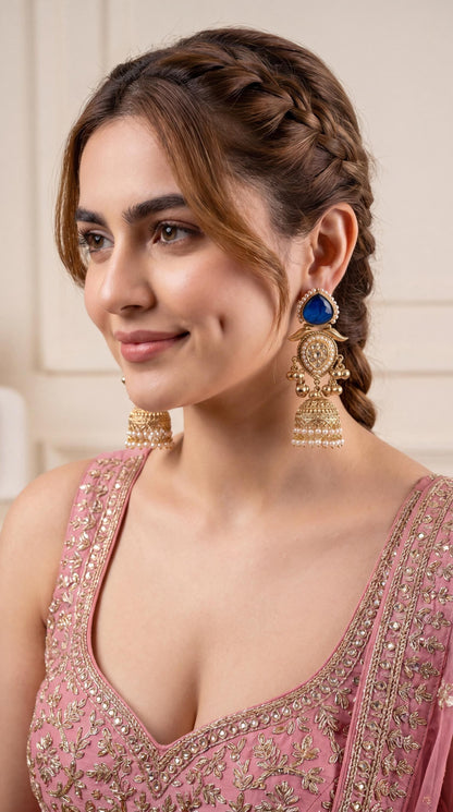 Viral Kashmiri Earrings/ Kashmiri Earrings/ Ghungroo Earrings/ Statement Earrings/ Long Kashmiri Earrings/ Premium Quality Kashmiri Earrings (etsy image id: 8025490535)