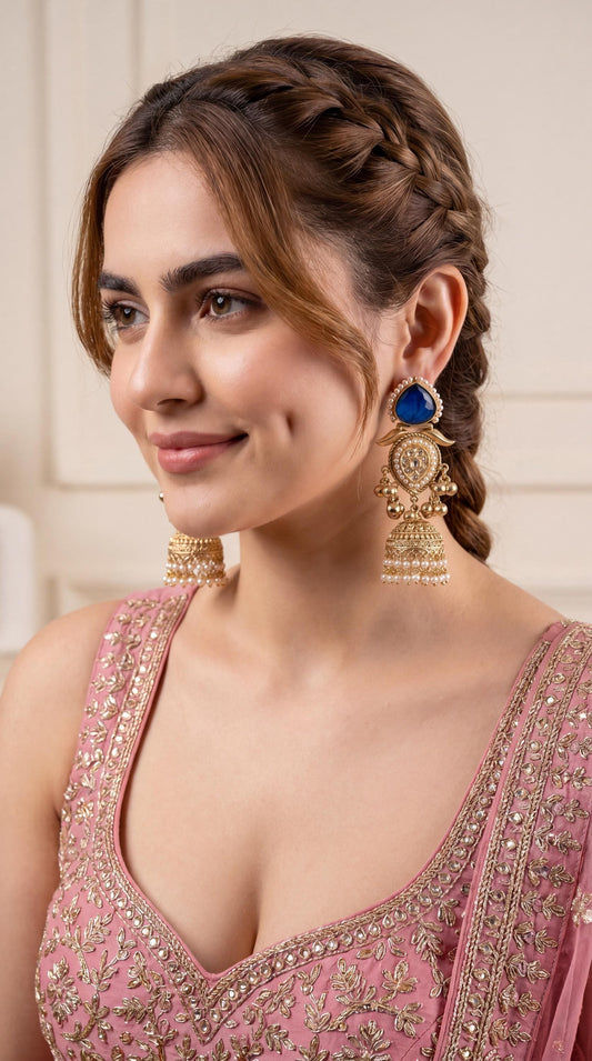 Viral Kashmiri Earrings/ Kashmiri Earrings/ Ghungroo Earrings/ Statement Earrings/ Long Kashmiri Earrings/ Premium Quality Kashmiri Earrings (etsy image id: 8025490535)