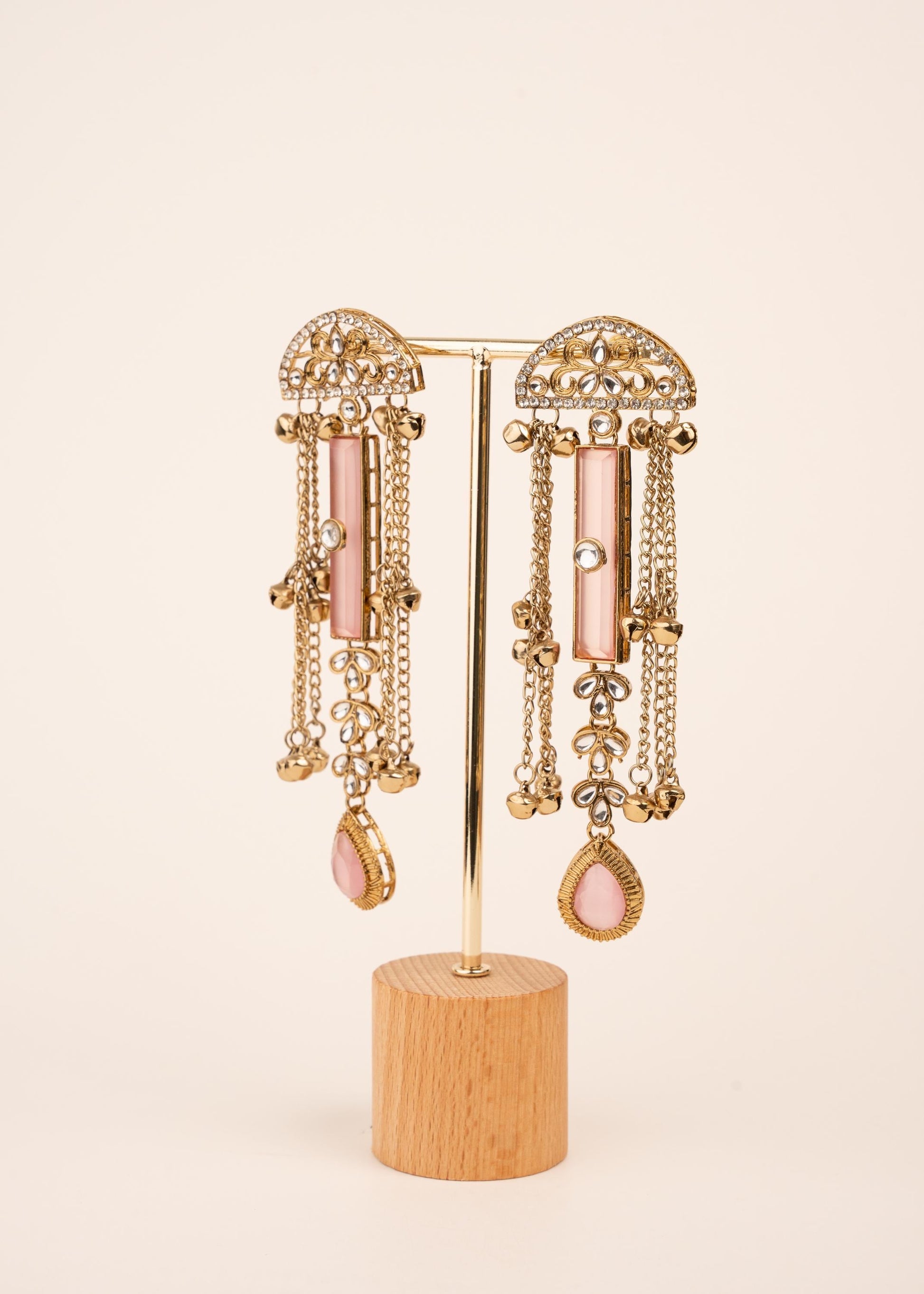 Premium Ghungroo Earrings/ Indian Jewelry/ Kashmiri Style Earrings/ Festive Wear/ Statement Earrings/ Indian Bridal Jewelry/ Ruby/ Green