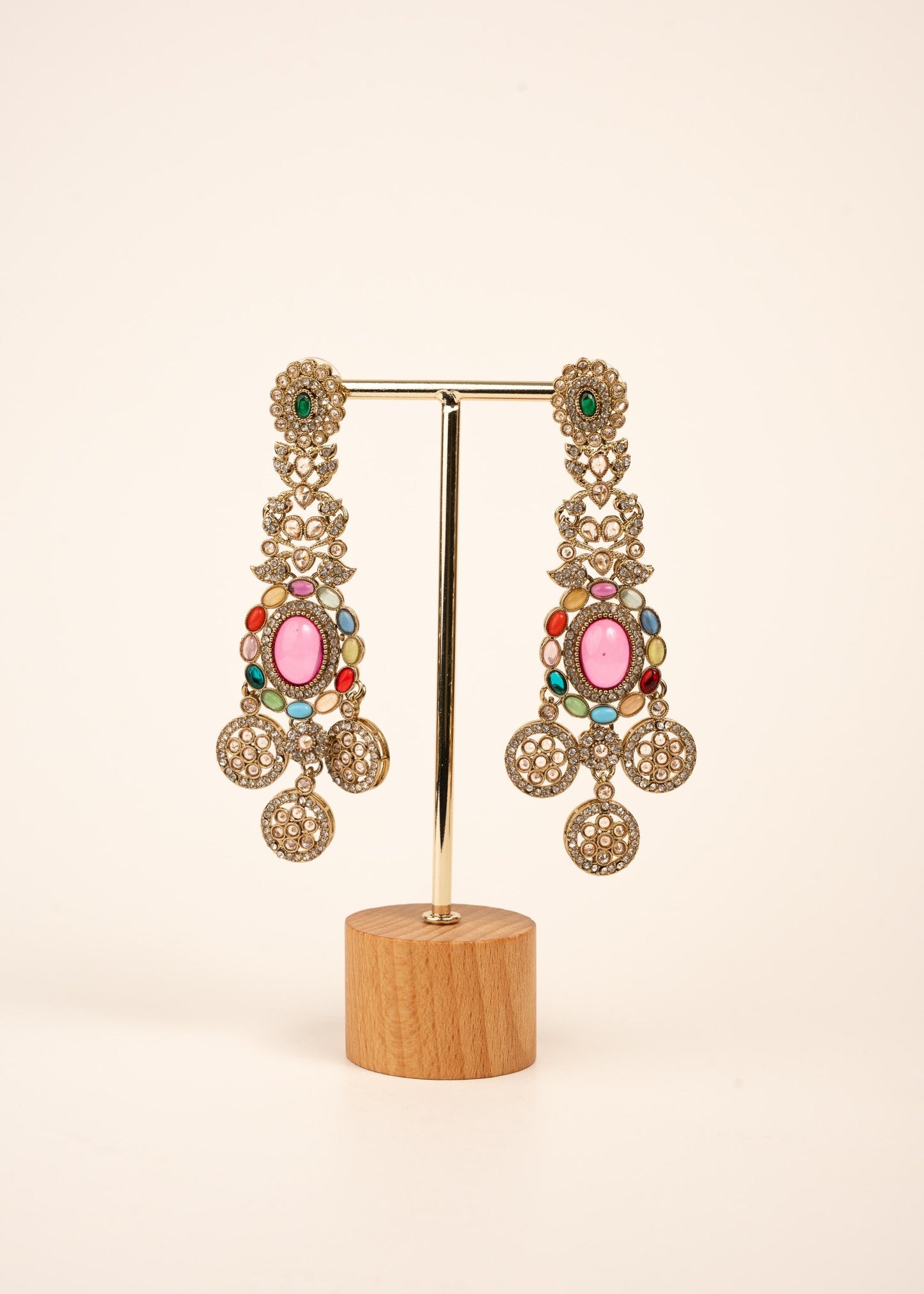 Royal Kundan Chandelier Earrings/ Maharani Style Chandelier Earrings/ Statement Earrings/ Oversized Wedding Earrings/ Traditional Earrings