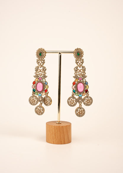 Royal Kundan Chandelier Earrings/ Maharani Style Chandelier Earrings/ Statement Earrings/ Oversized Wedding Earrings/ Traditional Earrings