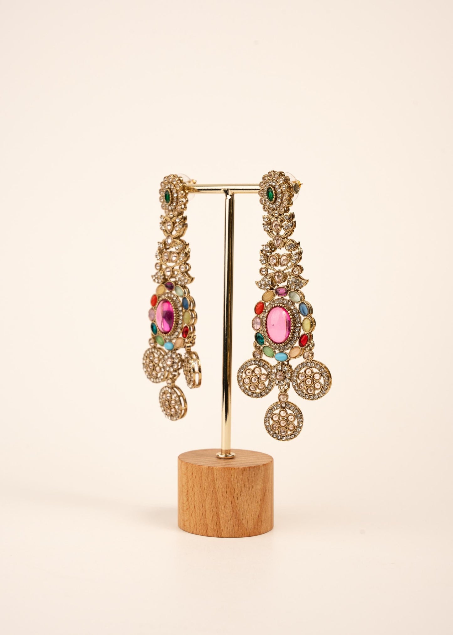 Royal Kundan Chandelier Earrings/ Maharani Style Chandelier Earrings/ Statement Earrings/ Oversized Wedding Earrings/ Traditional Earrings