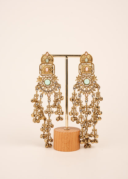 Viral Kashmiri Ghungroo Earrings/ Indian Jewelry/ Statement Earrings/ Traditional Jewelry/ Festive Wear/ Birdal Jewelry/ Pakistani Jewelry
