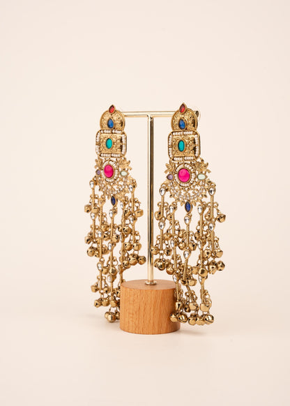 Viral Kashmiri Ghungroo Earrings/ Indian Jewelry/ Statement Earrings/ Traditional Jewelry/ Festive Wear/ Birdal Jewelry/ Pakistani Jewelry