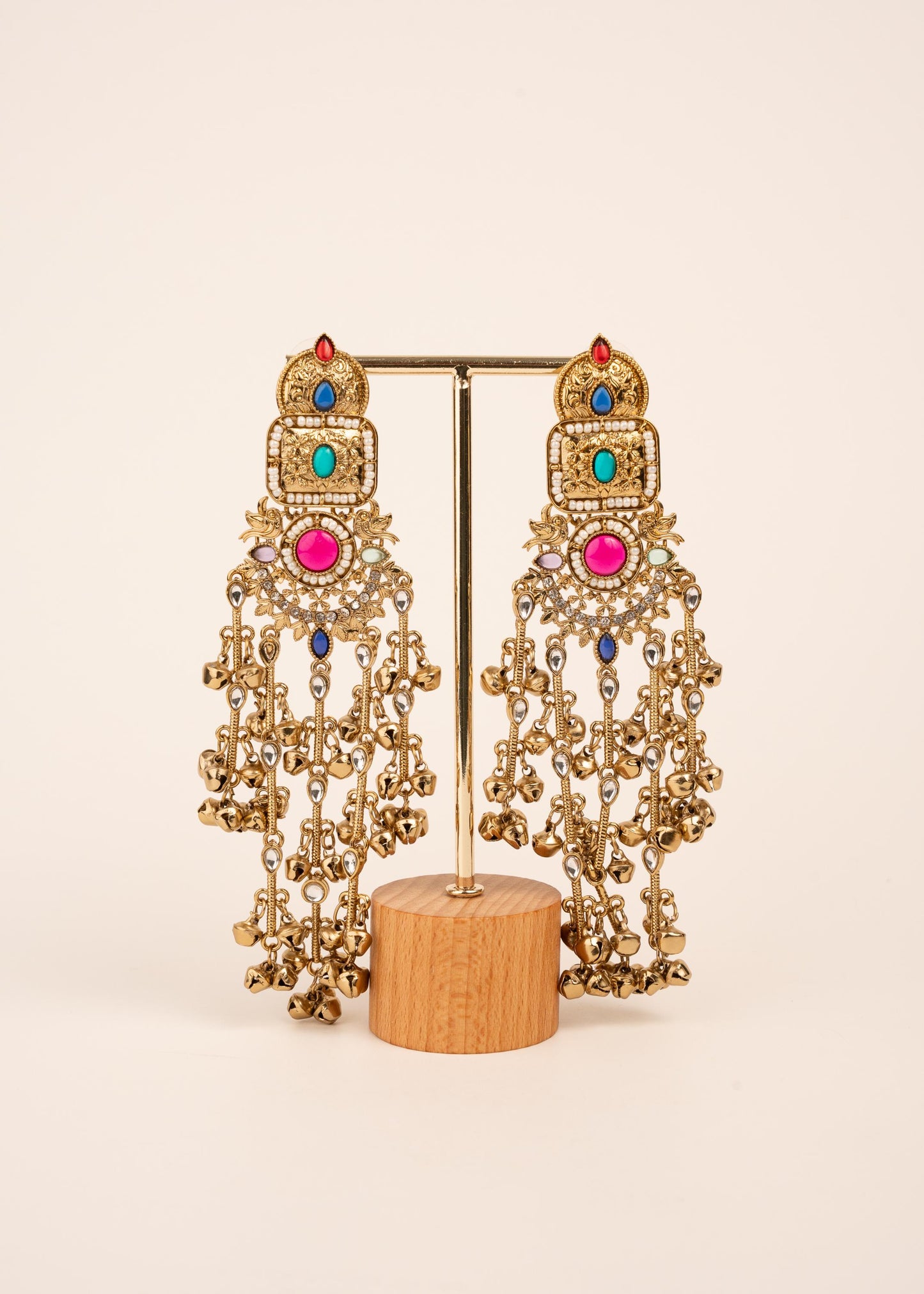 Viral Kashmiri Ghungroo Earrings/ Indian Jewelry/ Statement Earrings/ Traditional Jewelry/ Festive Wear/ Birdal Jewelry/ Pakistani Jewelry