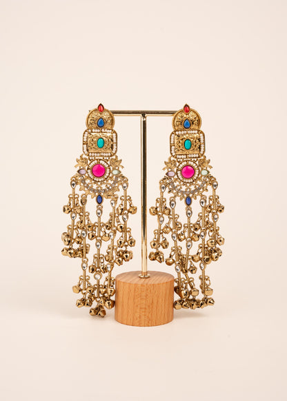 Viral Kashmiri Ghungroo Earrings/ Indian Jewelry/ Statement Earrings/ Traditional Jewelry/ Festive Wear/ Birdal Jewelry/ Pakistani Jewelry