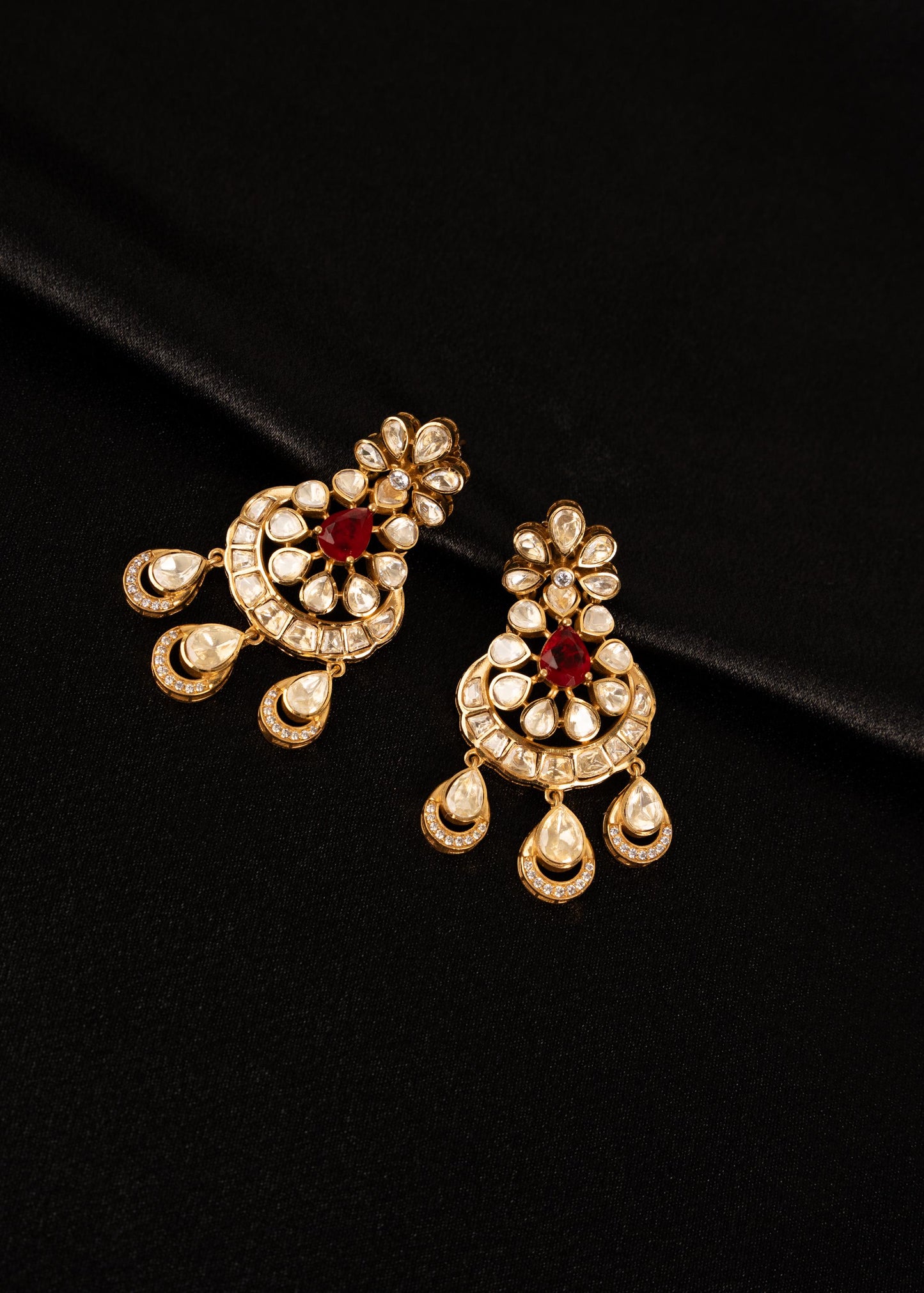 Luxury Moissanite Earrings/ Bridal Earrings/ Indian Jewelry/ Bridal Moissanite Earrings/ Wedding Jewelry/ CZ Jewelry/ Gift For Her/ Mint