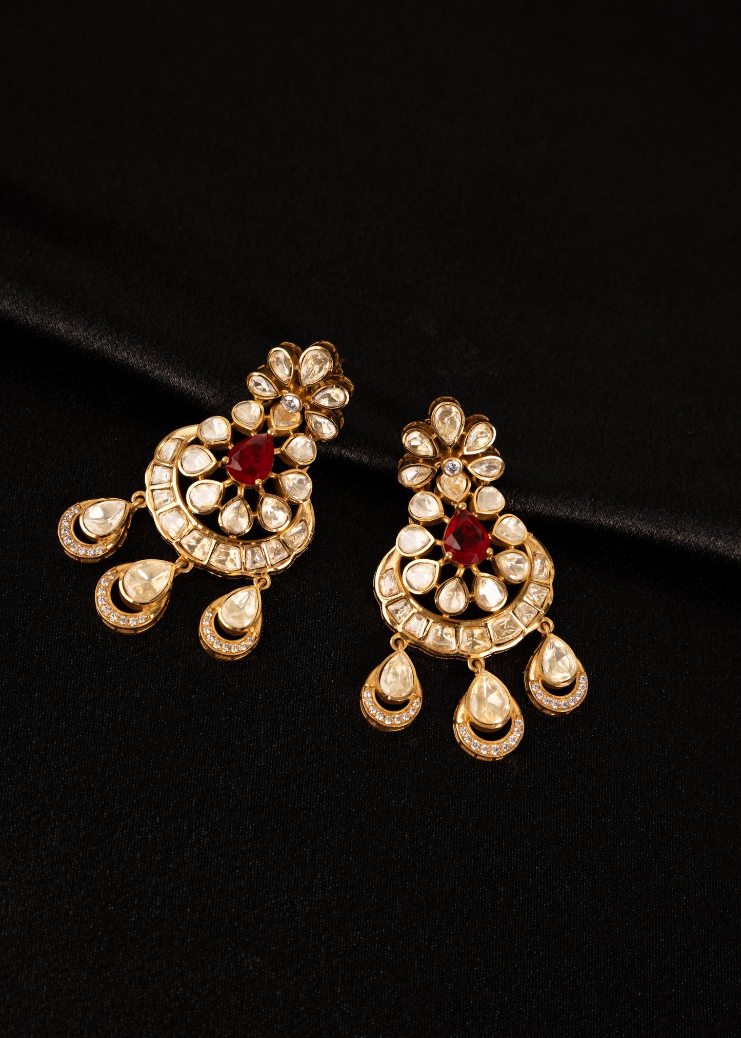 Luxury Moissanite Earrings/ Bridal Earrings/ Indian Jewelry/ Bridal Moissanite Earrings/ Wedding Jewelry/ CZ Jewelry/ Gift For Her/ Mint