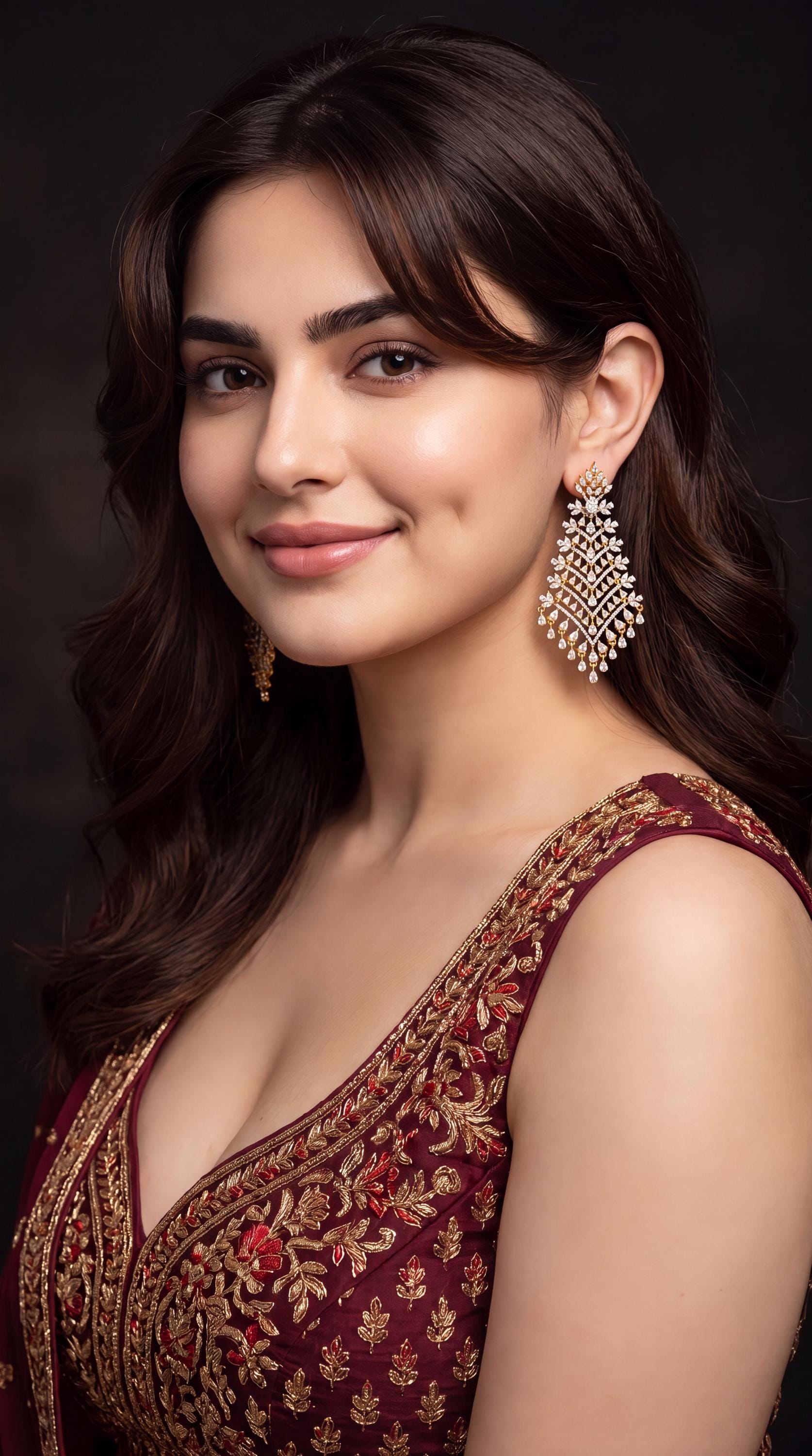 Exclusive American Diamond Earrings/ Bridal Jewelry/ Indian Earrings/ Reception Wear/ CZ Earrings/ Wedding Earrings/ Designer Jewelry