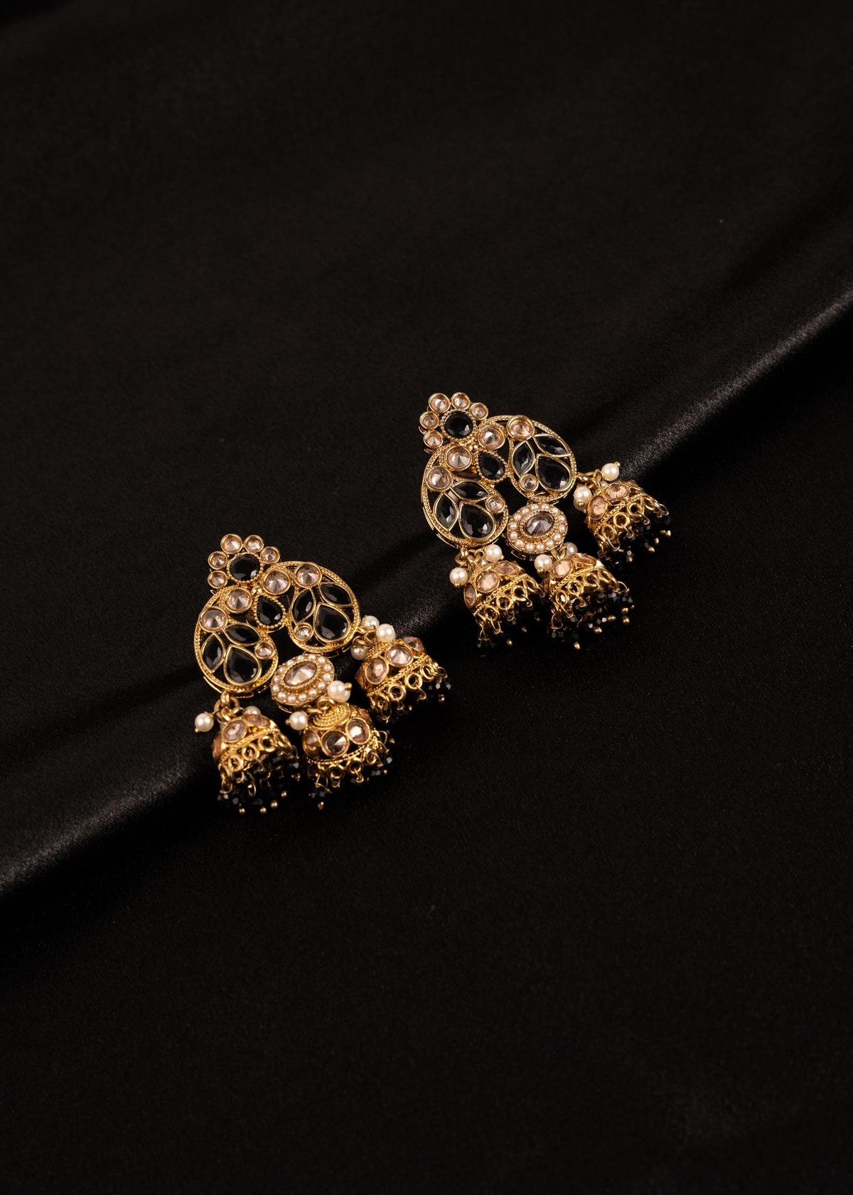 Kundan Polki Jhumka Earrings/ Statement Earrings/ Minimalist Jewelry/ Indian Jewelry/ Wedding Jewelry/ Wedding Earrings/ Pakistani Jewelry