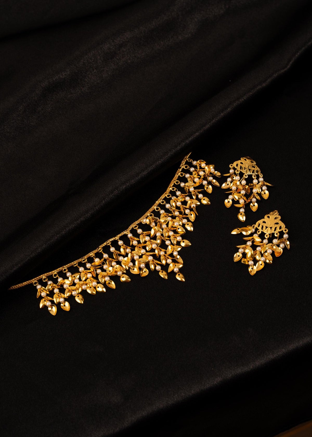 Traditional Pippal Patti  Pearl Choker Necklace Set/ Lightweight Jewelry/ Indian Jewelry/ Punjabi Jewelry/ Jaggo Wear/ Desi Jewelry
