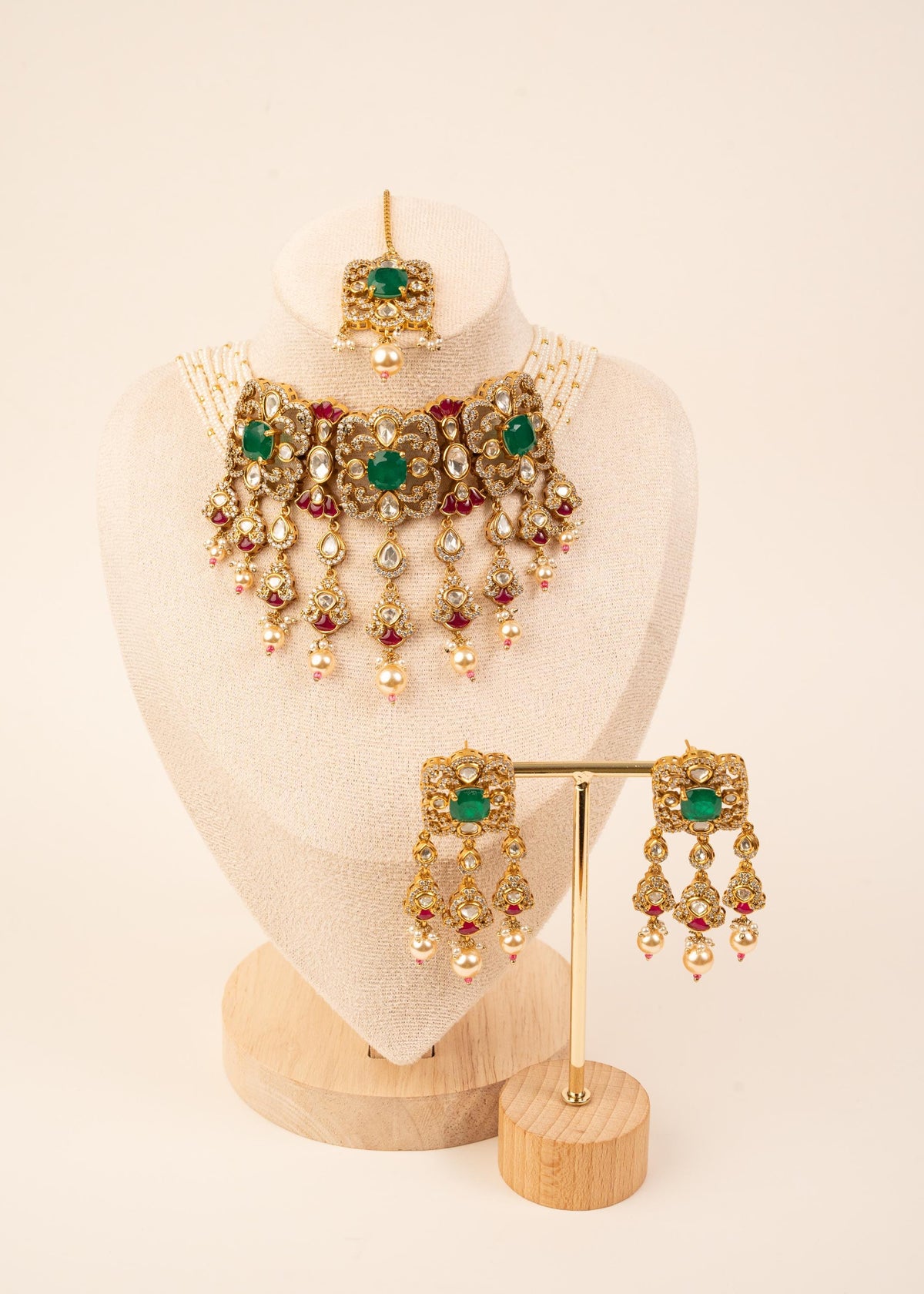 Exclusive Kundan Choker Necklace Set/ Waterfall Necklace/ Indian Jewelry/ Gold Plated Kundan Necklace/ Traditional Necklace/ Wedding Wear