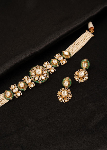 Exclusive Kundan Choker Necklace Set/ Indian Jewelry/ Wedding Jewelry/ Party Wear Jewelry/ Indian Necklace/ Bollywood Jewelry/ Bridesmaid