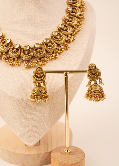 High Quality Kundan Choker Necklace Set/ Indian Jewelry/ Statement Jewelry/ Traditional Jewelry/ Wedding Jewelry/ South Indian Jewelry/ Ruby