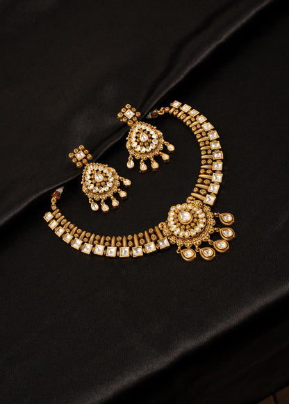 High Quality Kundan Choker Necklace Set/ Indian Jewelry/ Traditional  Jewelry/ Wedding Jewelry/ Statement Necklace/ Antique Choker Necklace