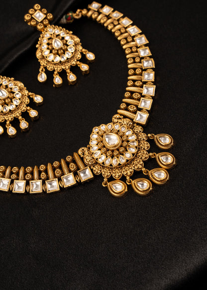 High Quality Kundan Choker Necklace Set/ Indian Jewelry/ Traditional  Jewelry/ Wedding Jewelry/ Statement Necklace/ Antique Choker Necklace