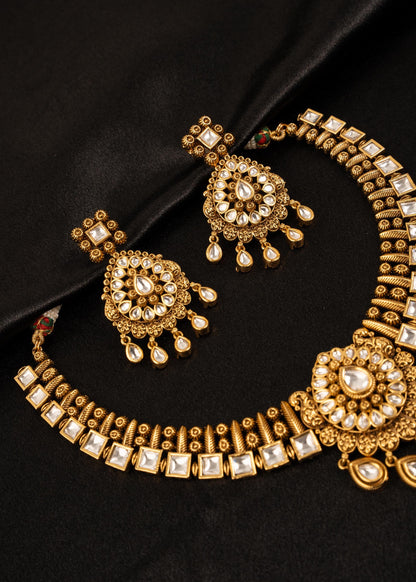 High Quality Kundan Choker Necklace Set/ Indian Jewelry/ Traditional  Jewelry/ Wedding Jewelry/ Statement Necklace/ Antique Choker Necklace