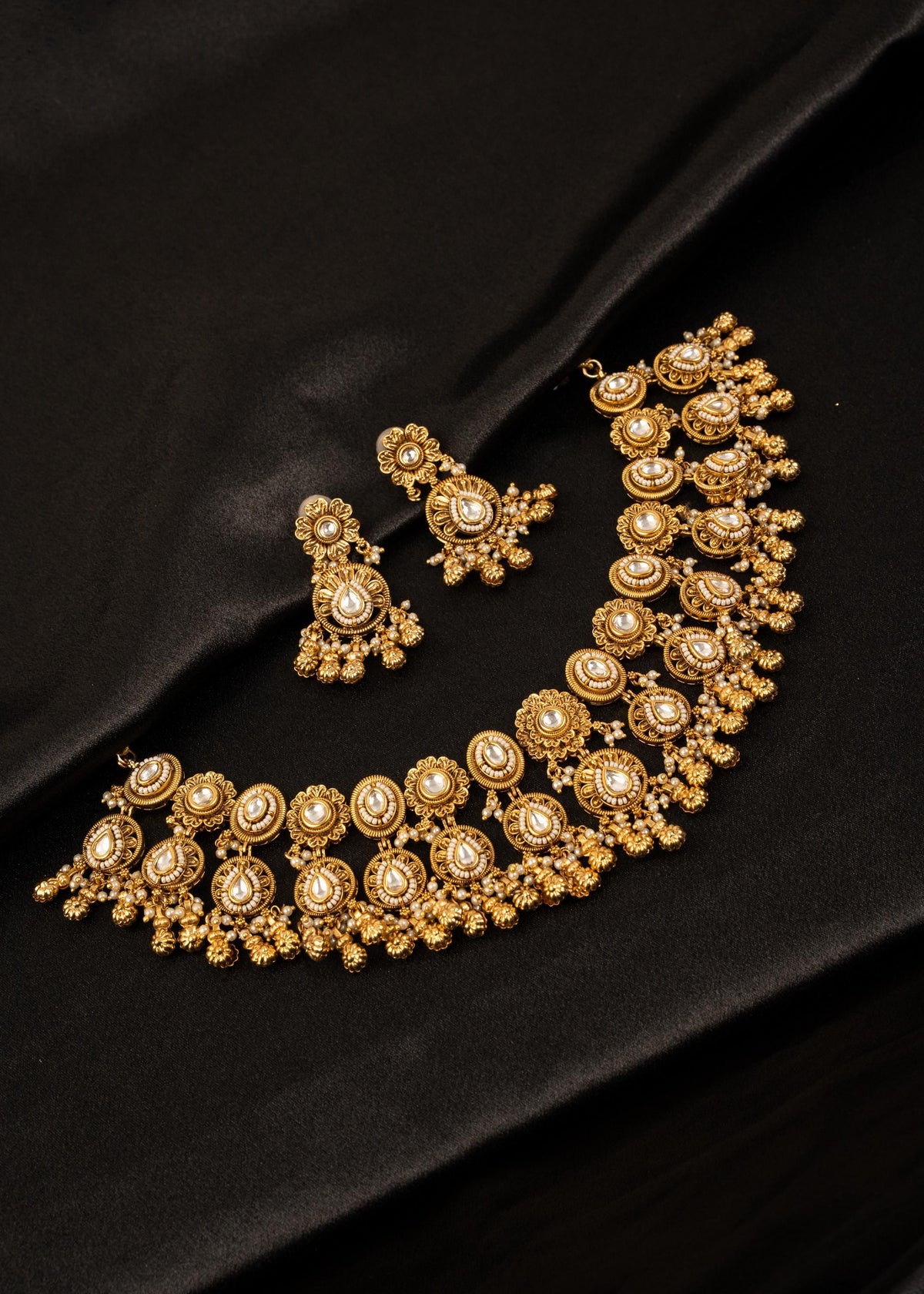 High Quality Kundan Choker Necklace Set/ Indian Wedding Necklace/ Statement Necklace/ Traditional Jewelry/ Bridal Choker Necklace/ Antique