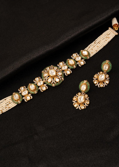 Exclusive Kundan Choker Necklace Set/ Indian Jewelry/ Wedding Jewelry/ Party Wear Jewelry/ Indian Necklace/ Bollywood Jewelry/ Bridesmaid